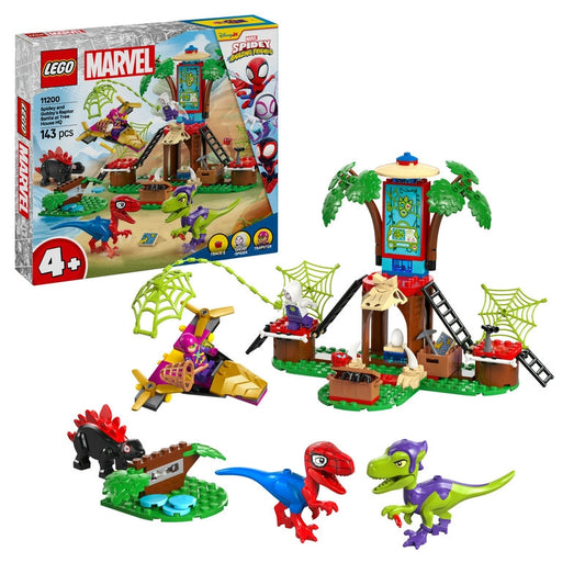 Spidey and Gobby's Raptor Battle at Tree House HQ- 143 Pcs - 11200