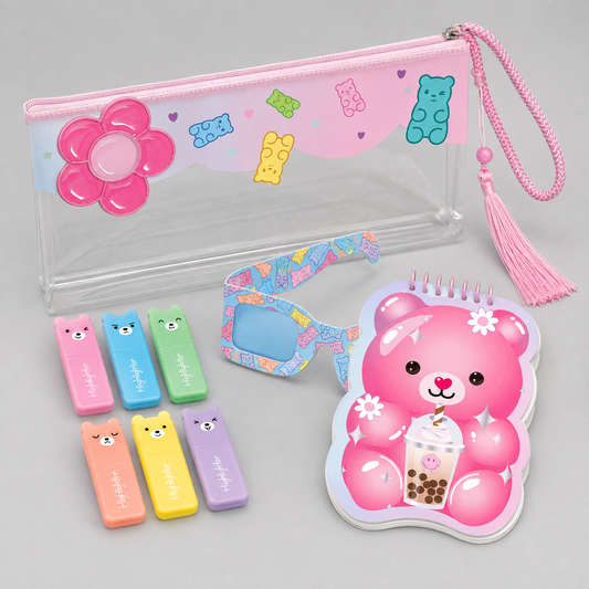 Gummy Bear 3D Fun Activity complete set front view on white