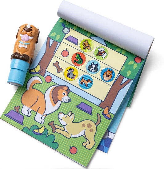 Melissa & Doug Sticker WOW! Dog activity pad and sticker stamper set