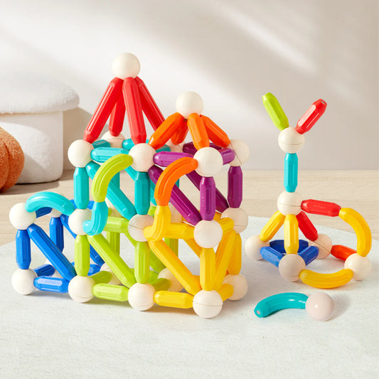 Mideer - Rainbow Magnetic Sticks - 100 pcs - Age 3+