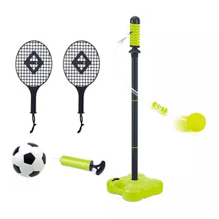 Aojie Sport – 2 In 1 Combo Set (Swing Racket, Soccer Set) - Ages 6+