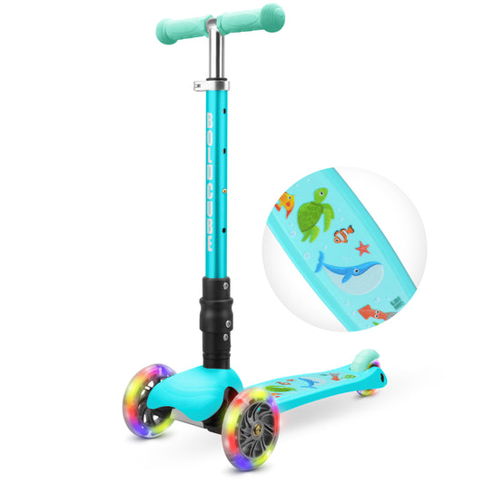 Bold Cube - Three Wheel Scooter Teeny - Ocean Aqua - Age 3-8