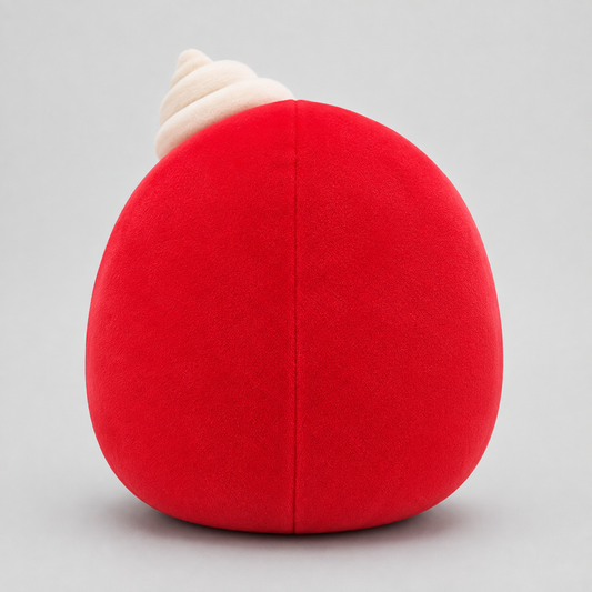 Sayonara red velvet waffle plush front view on white