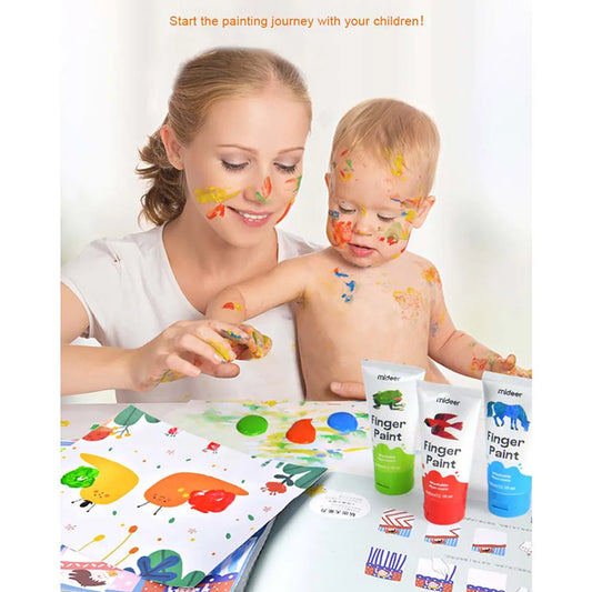 Mideer - Finger Paint paper - 15 sheets - Age 3+