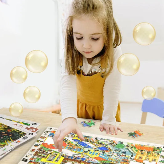 Mideer - Discovery Puzzle Big World Small World - Asian - 88P - Age 3.5+