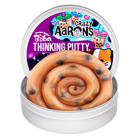 Crazy Aaron's Brown Sugar Boba full-size Thinking Putty tin
