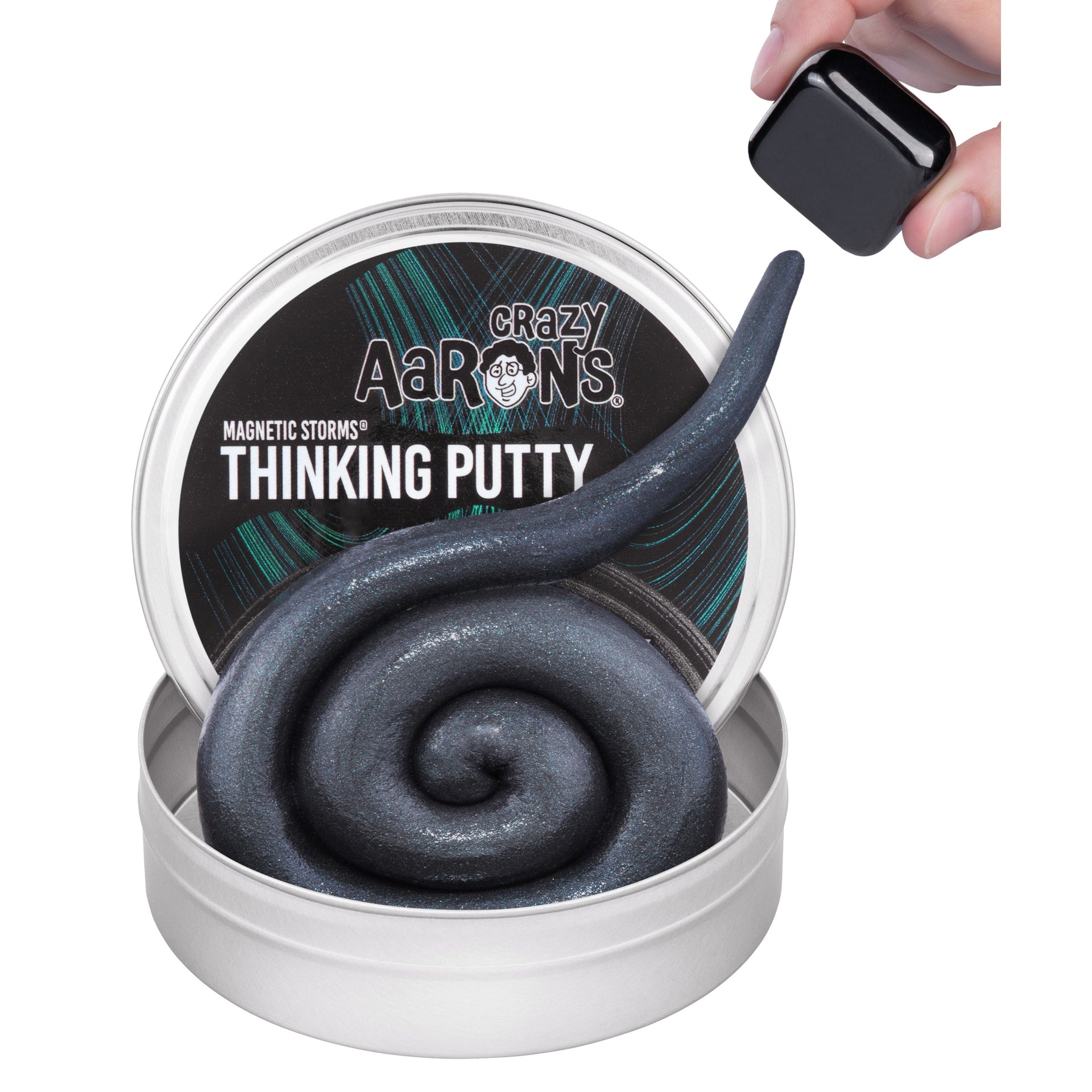 Crazy Aaron's Strange Attractor magnetic Thinking Putty tin with magnet