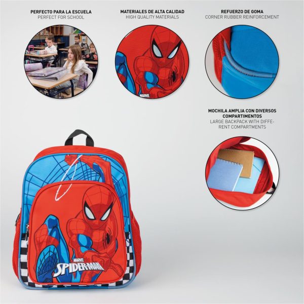 Cerda - Backpack School Medium 38 Cm - Spiderman