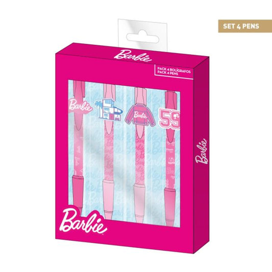 Cerda - Pen Pack X4 - Barbie
