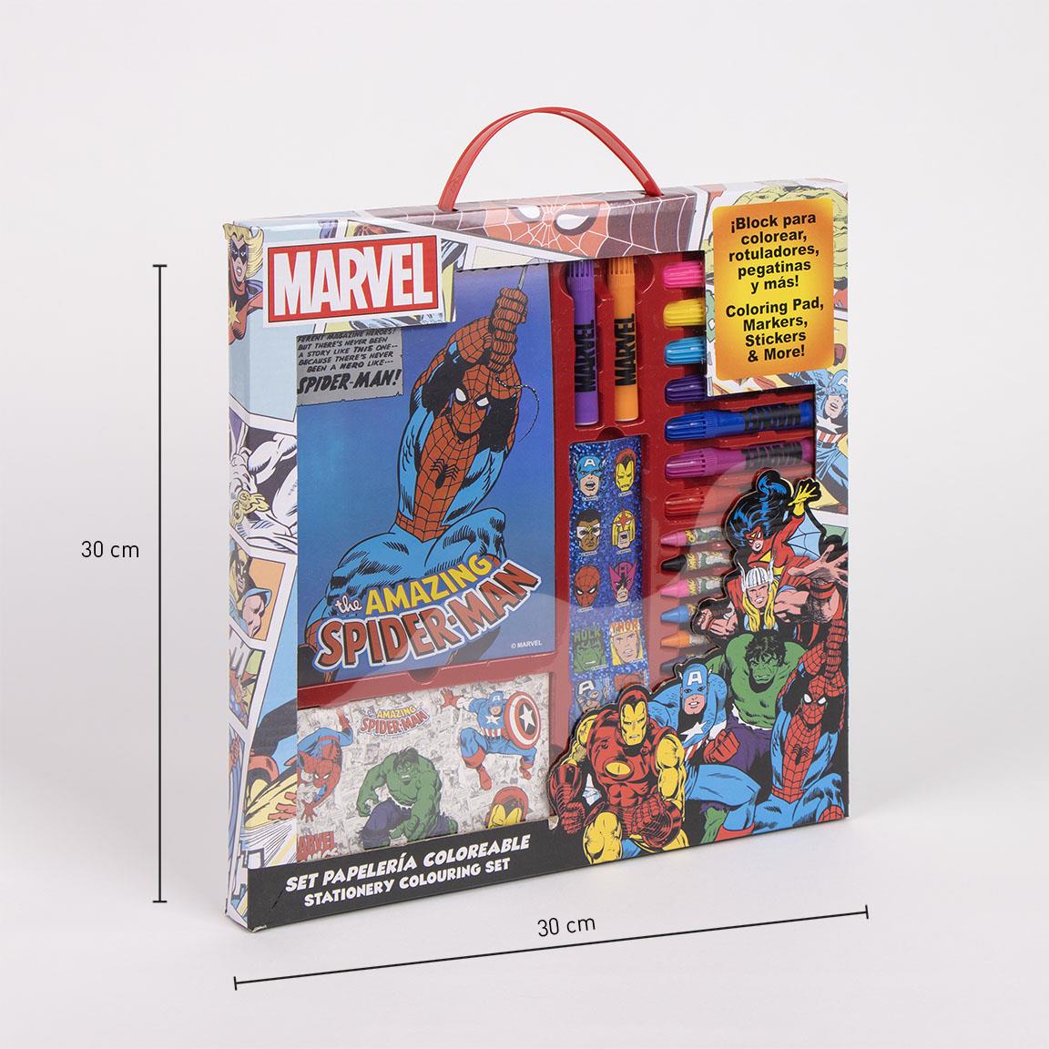 Cerda - Coloring Stationery Set Display Marvel