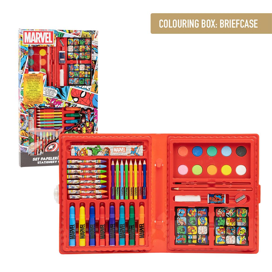 Cerda - Coloring Stationery Set Box Marvel