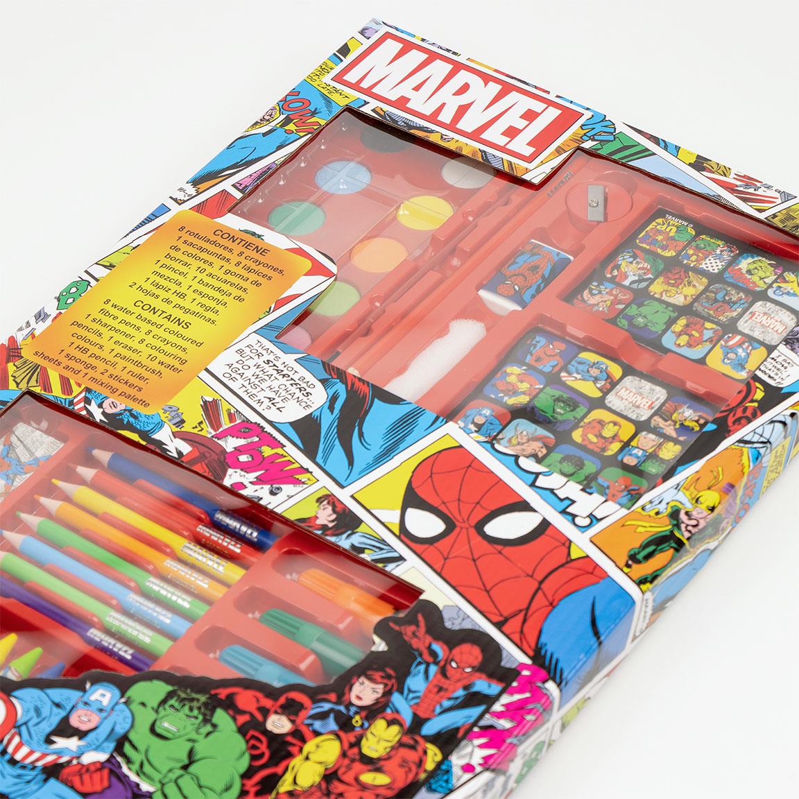 Cerda - Coloring Stationery Set Box Marvel