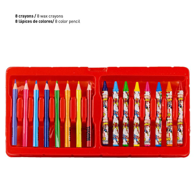 Cerda - Coloring Stationery Set Briefcase Marvel