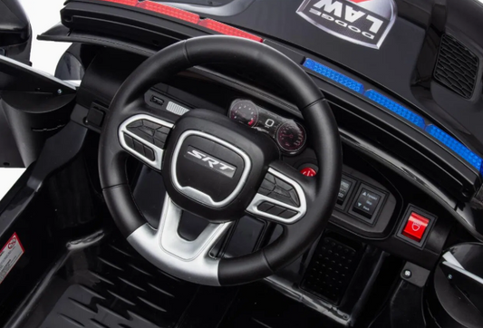 Licensed DODGE CHARGER SRT HELLCAT REDEYE WIDEBODY police pursuit R/C Ride on Car -12V7AH*1battery - 40W*2 motors