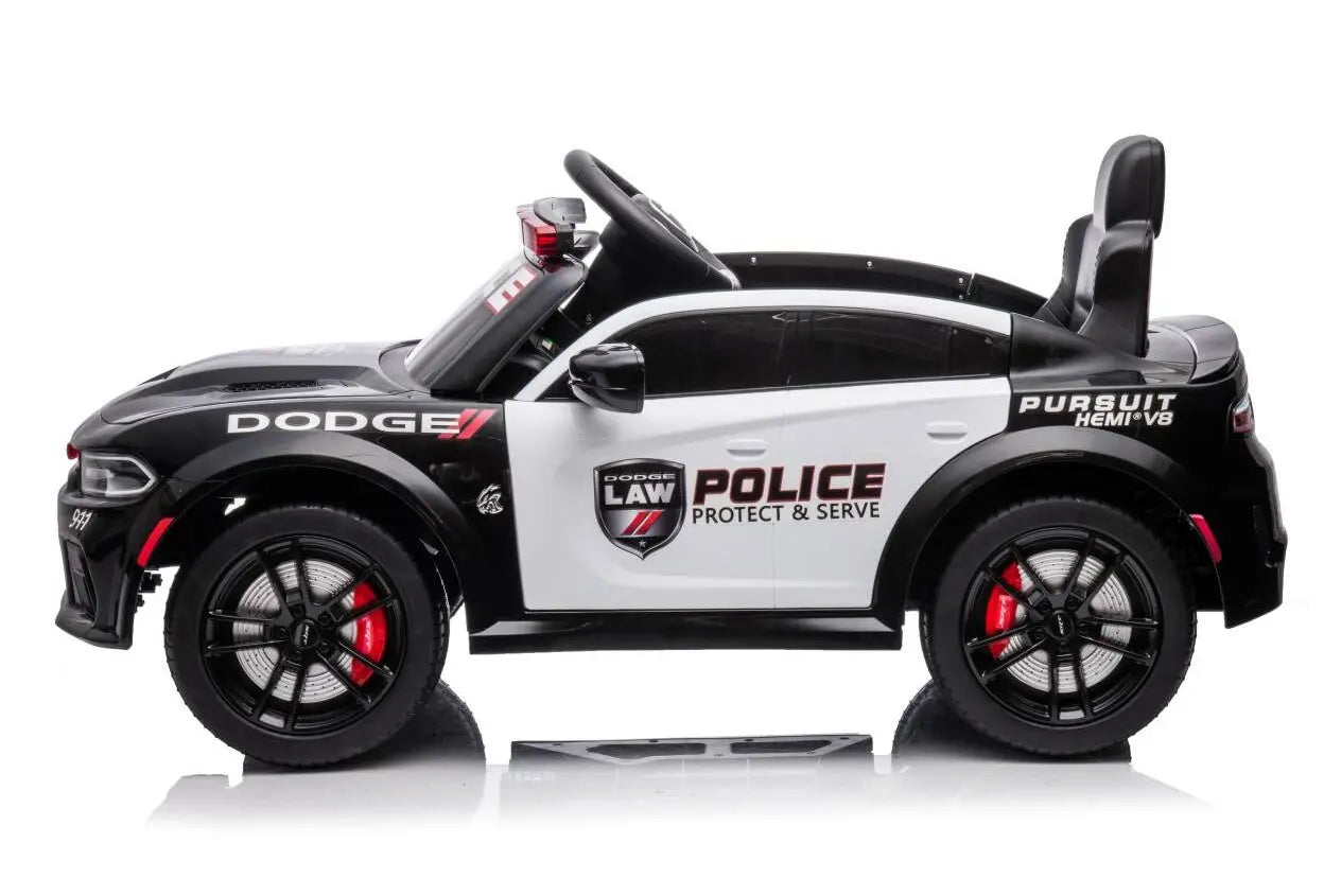 Licensed DODGE CHARGER SRT HELLCAT REDEYE WIDEBODY police pursuit R/C Ride on Car -12V7AH*1battery - 40W*2 motors