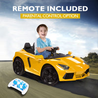 Lamborghini Huracan Performante Spyder Licensed R/C Ride on Car- 12V7AH*1 battery- 550#(45W)*2 motors