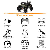 Toyota FJ Cruiser Licensed R/C Ride on Car -12V4.5AH*1battery- 4motors