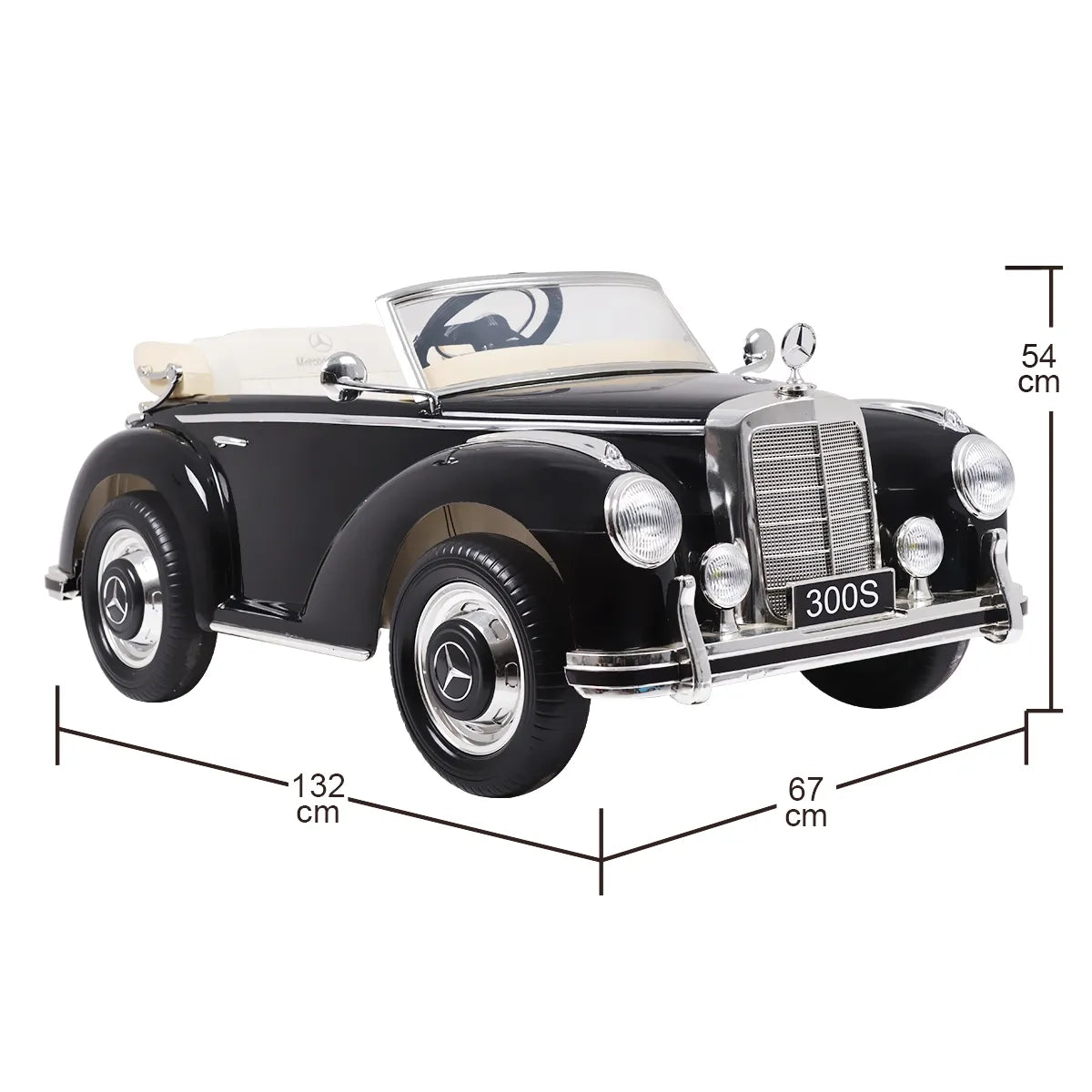 Mercedes Benz 300S Licensed R/C Ride on Car -12V7AH*1battery- 35W*2 motors