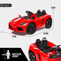 Lamborghini Autentica Licensed R/C Ride on Car- 12V7AH*1 battery- 390#*4 motors