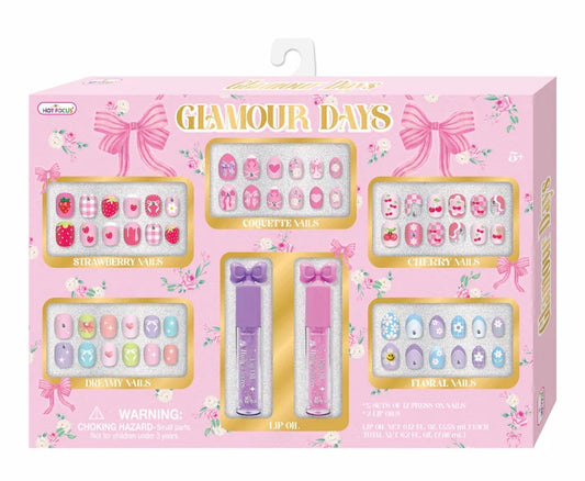 Glamour Days Bowtiful Nail & Lip Gloss Set
