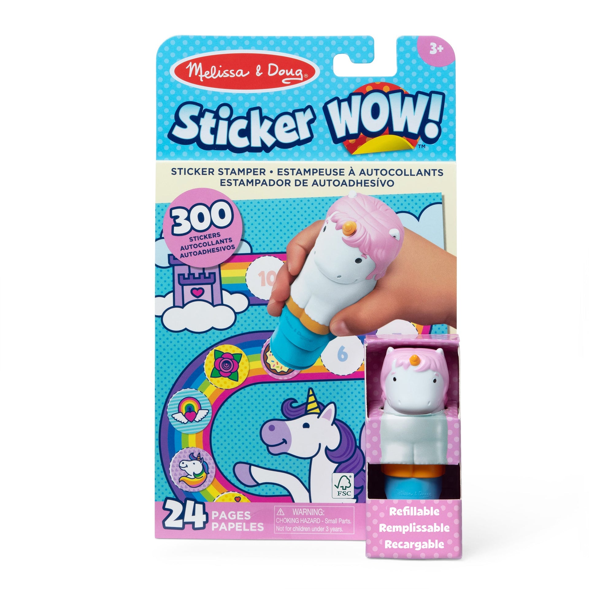 Melissa & Doug Sticker WOW! Activity Pad & Sticker Stamper - Unicorn