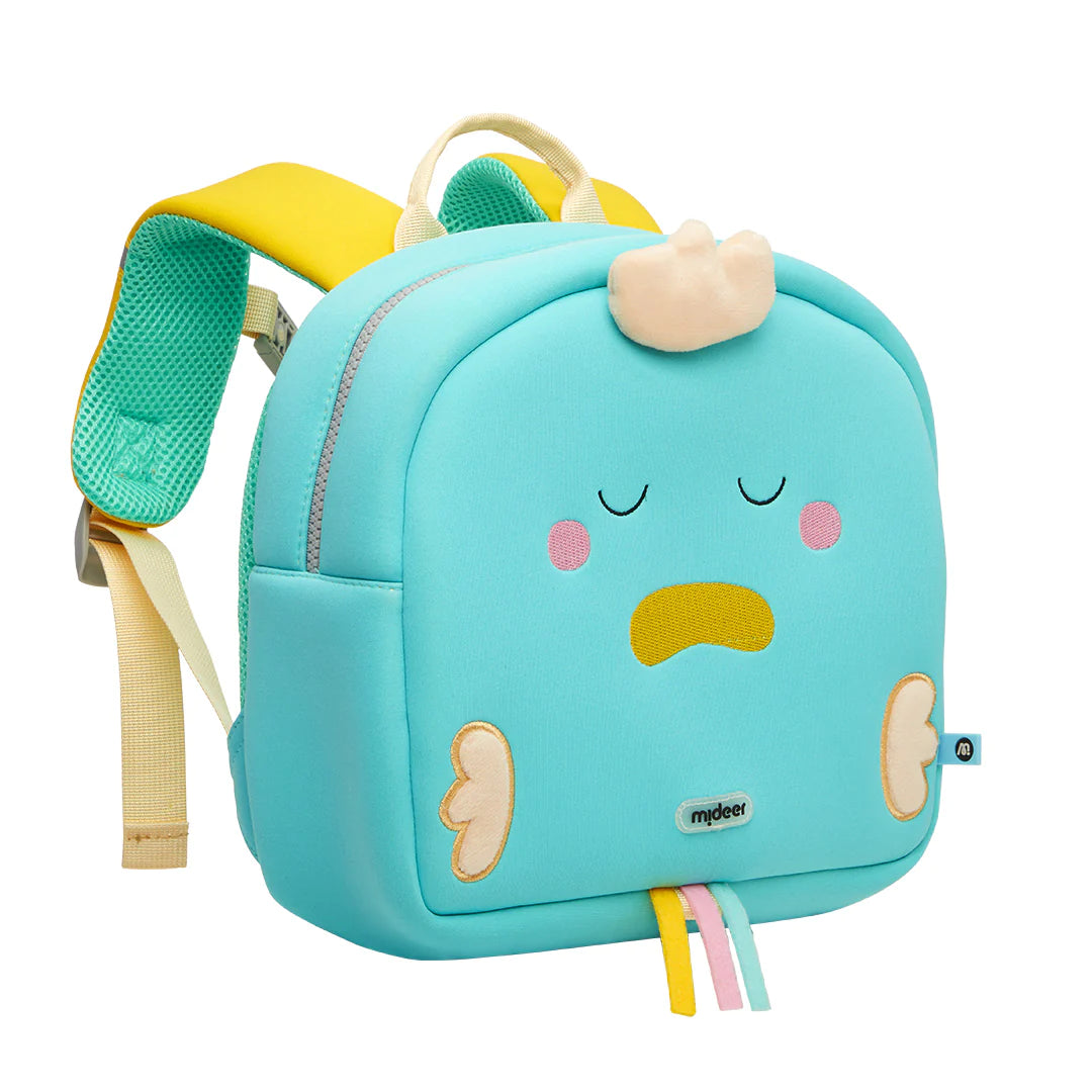 Mideer -Waterproof Kids Backpack- We Are Friends - Blue - Duck - Age 3-6