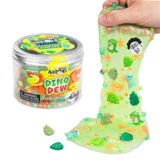 Crazy Aaron's Slime Charmers Dino Dew banana-scented water slime