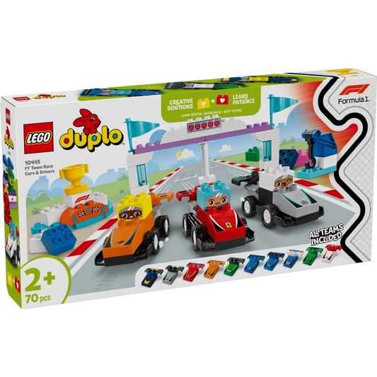 Team Race Cars & Drivers- 70 Pcs - 10445