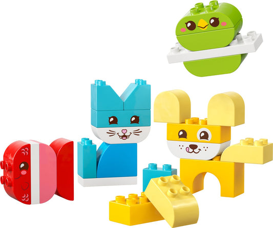 LEGO DUPLO 3-in-1 Creative Cute Pets building set, 24 pieces, box and built model