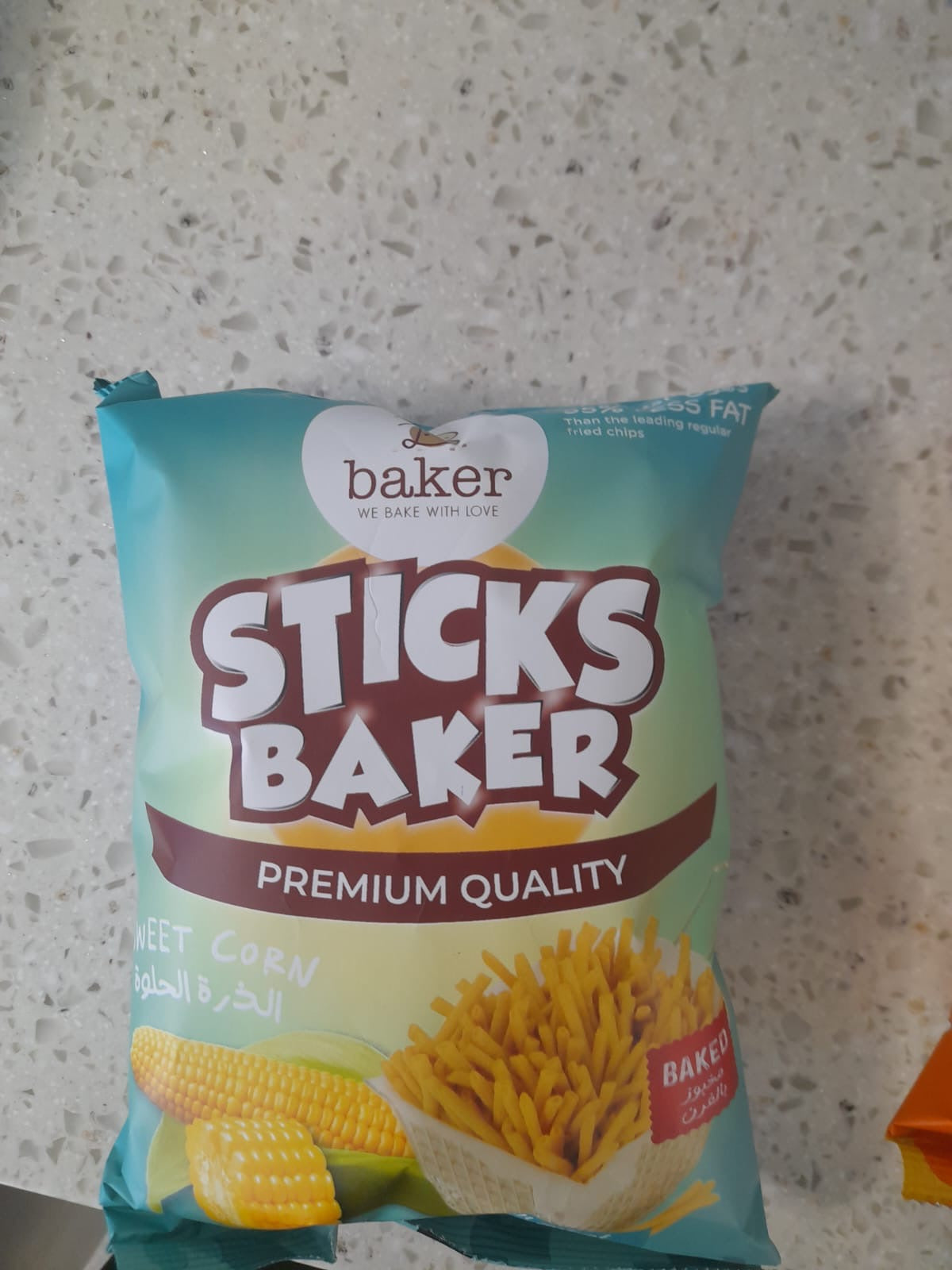 Baker sticks sweet corn