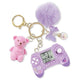 Make It Real Beauty Game Time Virtual Classic Game keychain with lip gloss