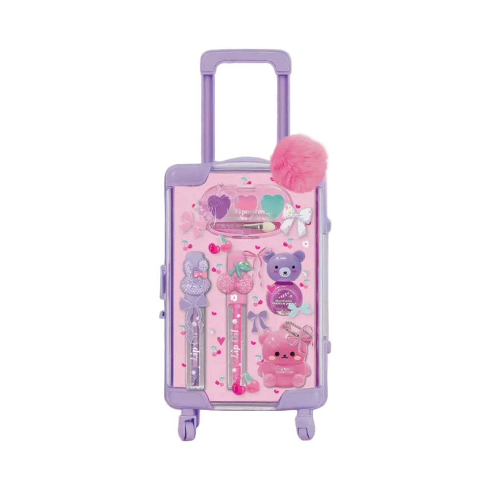 Mini Luggage Beauty (Cherry) by Make It Real - pretend beauty travel case with cherry print