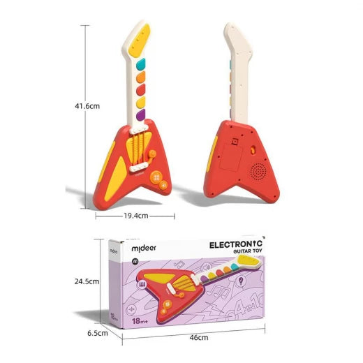 Mideer - 4 In 1 Electronic Guitar Toy - Age 18+ Months