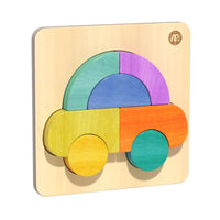 Mideer - Wooden Building Blocks - Car - Age +1