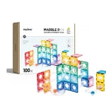 Mideer - Colorful Magnetic Tiles - Marble Run 100Pcs - Age +3