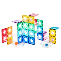 Mideer - Colorful Magnetic Tiles - Marble Run 100Pcs - Age +3