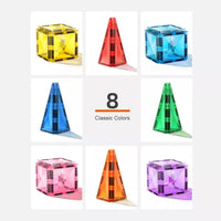Mideer - Colorful Magnetic Tiles - Marble Run 100Pcs - Age +3