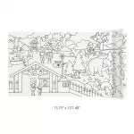 Mideer - Adhesive Coloring Scroll - The Magic Zoo - age 3+