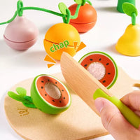 Mideer - Wooden Food Set - Delicious Fruit & Vegetable Shop - Age 3+