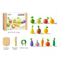 Mideer - Wooden Food Set - Delicious Fruit & Vegetable Shop - Age 3+