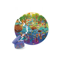 Mideer - 150P Round Puzzle -A Day In The Forest - Age 5+