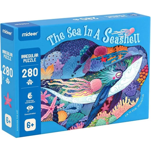 Mideer - Large Animal Puzzle - The Sea In A Seashell puzzle - 280 pieces - Age 6+
