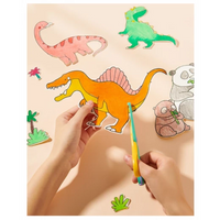 Mideer - Adhesive Coloring Scroll - The Amazing Dinosaurs - age 3+