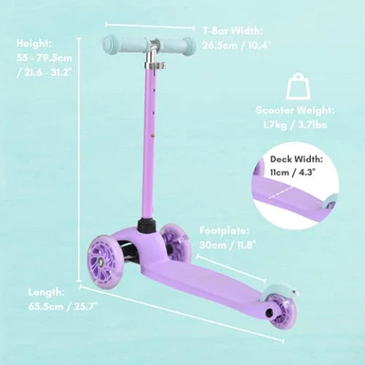 Bold Cube - Three Wheel Scooter Teeny - Lilac - Age 3-6