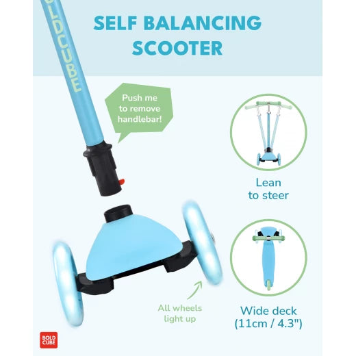 Bold Cube- Three Wheel Scooter Teeny - Blue - Age 3-6