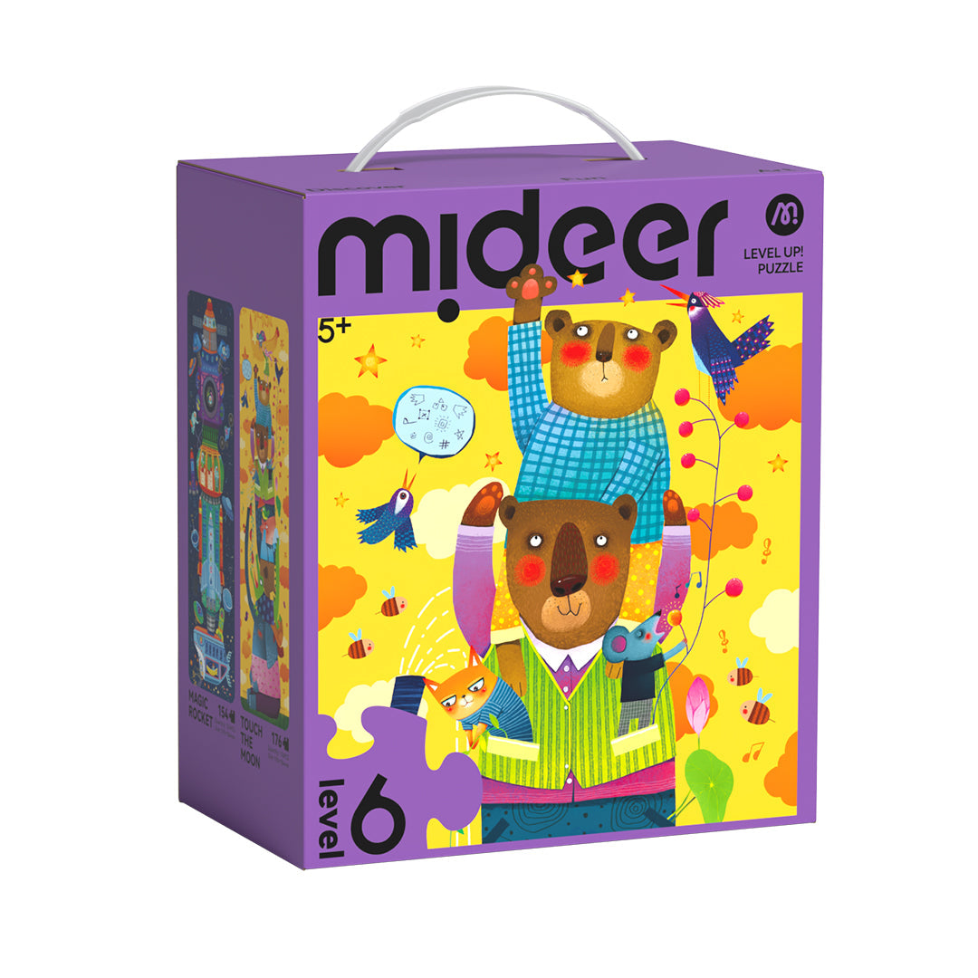 Mideer 2-in-1 Level Up Puzzle - World of Imagination