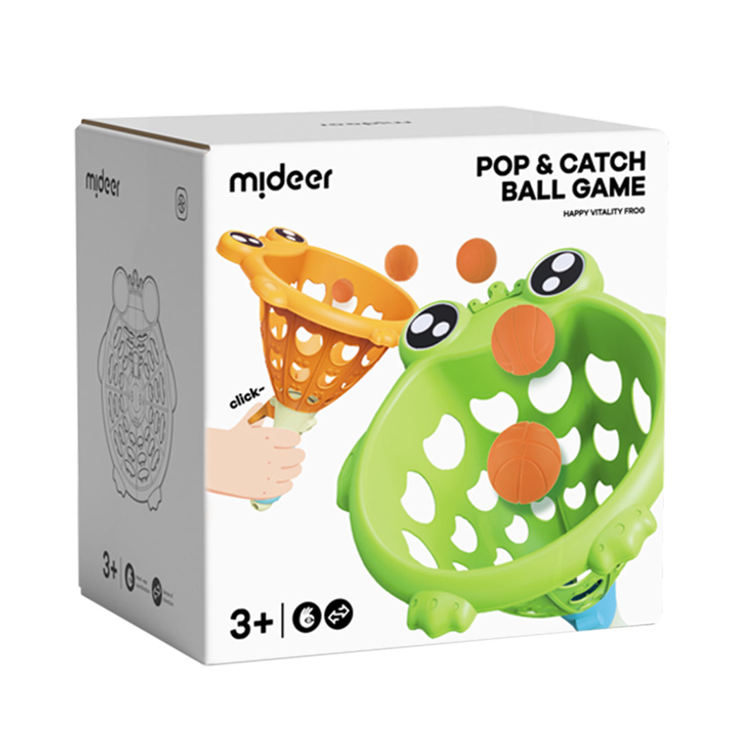 Mideer Pop and Catch Ball Game with rackets and colorful balls