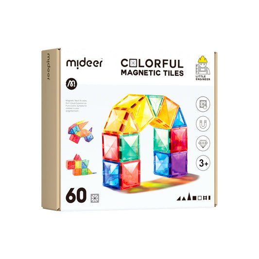 Mideer Colorful Magnetic Tiles 60pcs
