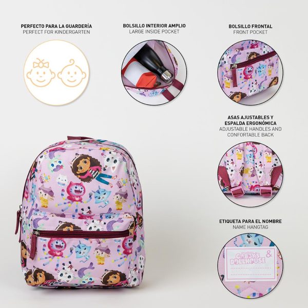 Cerda - Backpack Kindergarten - Print Gabby's Dollhouse
