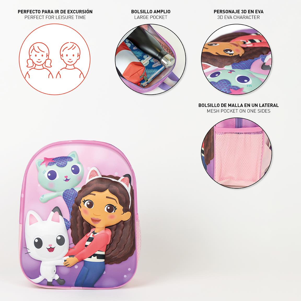Cerda - Kids Backpack - 3D Gabby's Dollhouse